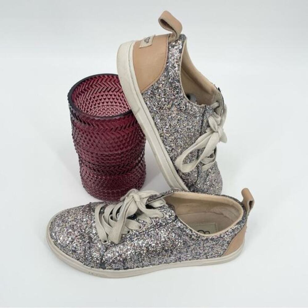 UGG Karine Chunky Glitter Silver‎ Multi Sneakers Size 6